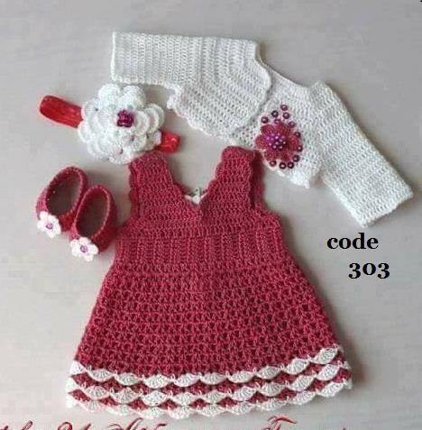 Crochet frock design for baby outlet girl