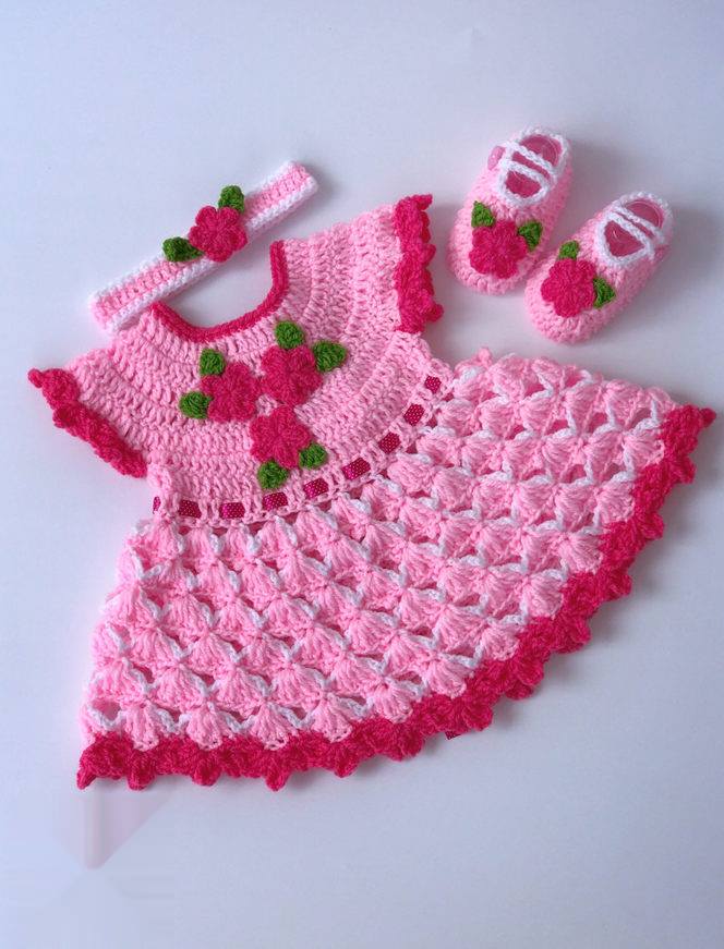 Baby woollen outlet frock design